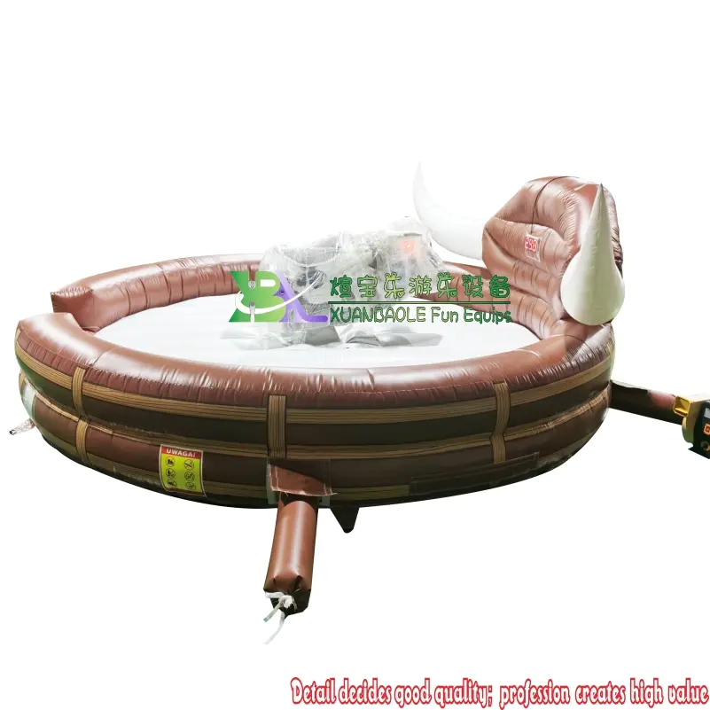 Inflatable Western Rodeo Bull Riding, Carnival Sport Game Inflatable Bucking Bronco Rodeo Bull