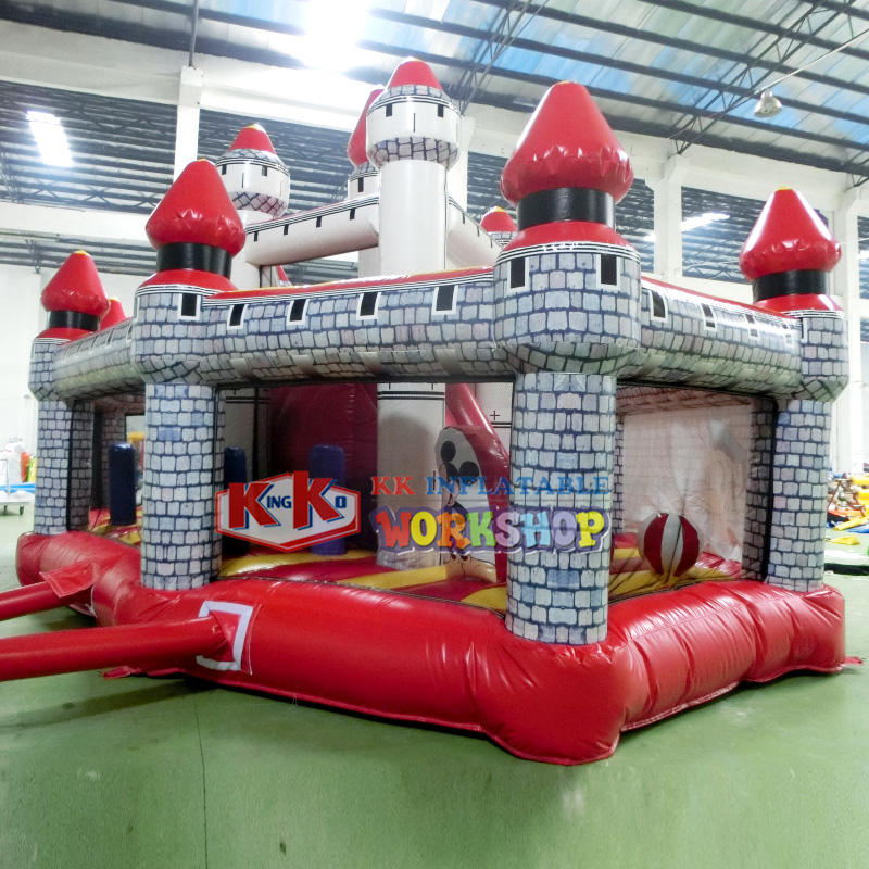 customized inflatable castle trampoline supplier for amusement park-3