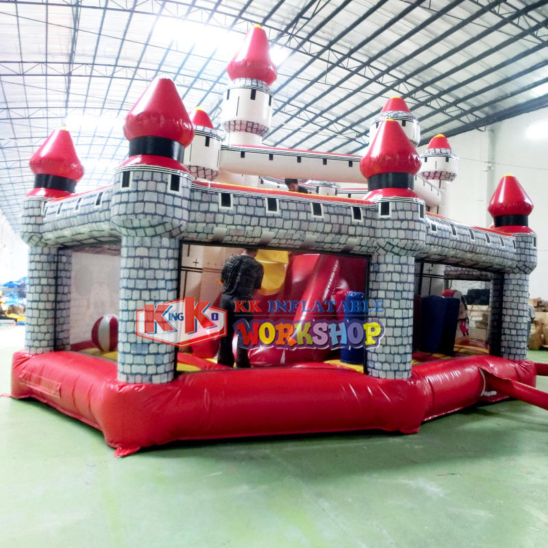 customized inflatable castle trampoline supplier for amusement park-1