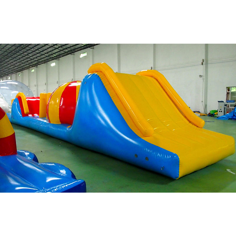 Air- filled water flush PVC inflatable water toy water sports obstacle, Water Park Frame Pool use kids floating inflatable obstacle course