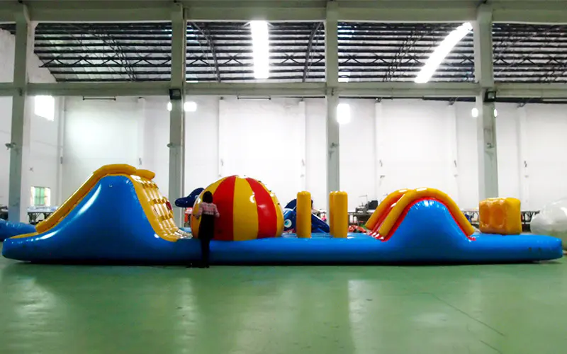 KK INFLATABLE Brand air toy material giant inflatable water park obstacle