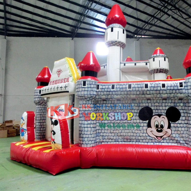 customized inflatable castle trampoline supplier for amusement park-4