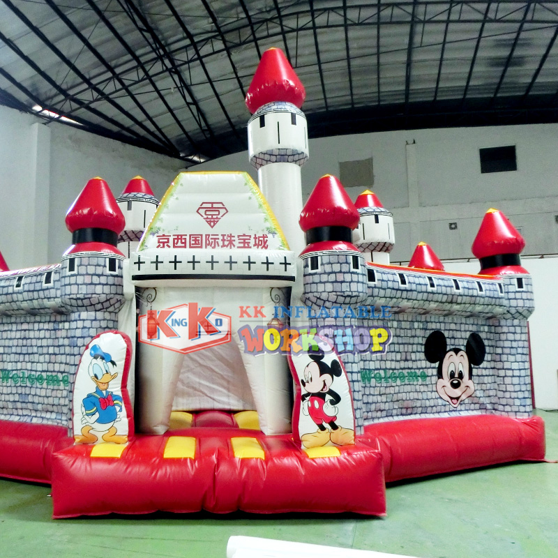 customized inflatable castle trampoline supplier for amusement park-6