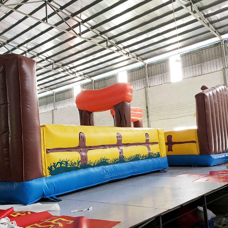 Outdoor or Indoor Use Inflatable Air Bouncer Mat Mechanical Bull, Inflatable Amusement Ride