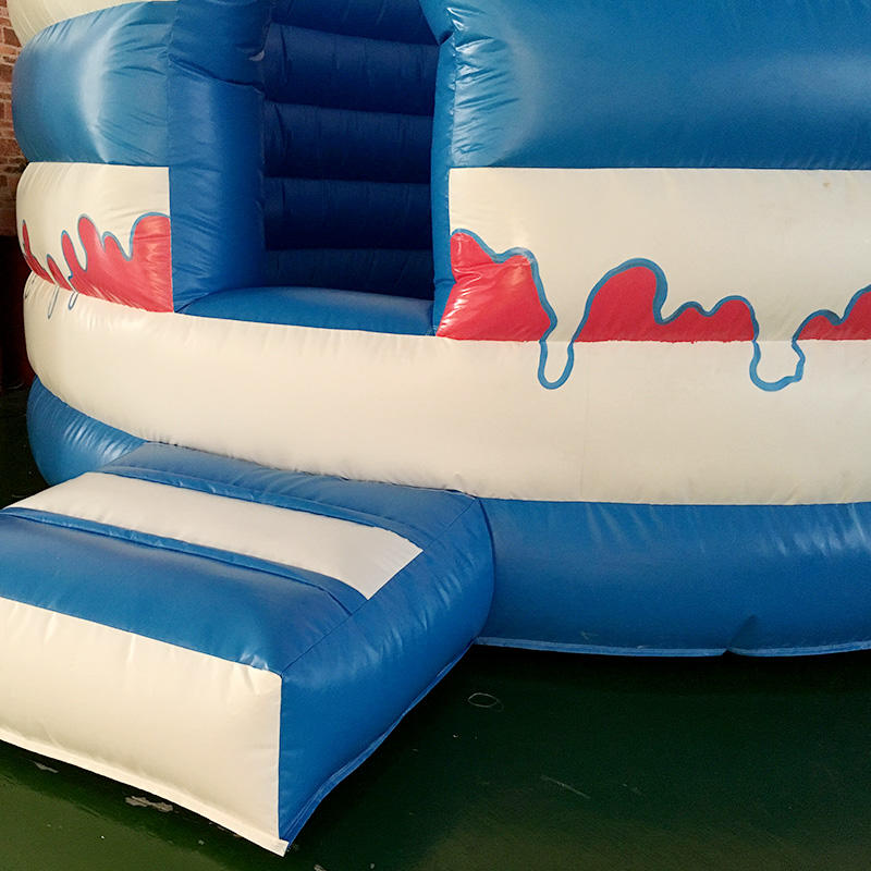 Indoor outdoor blow up jump house inflatable cake bouncer