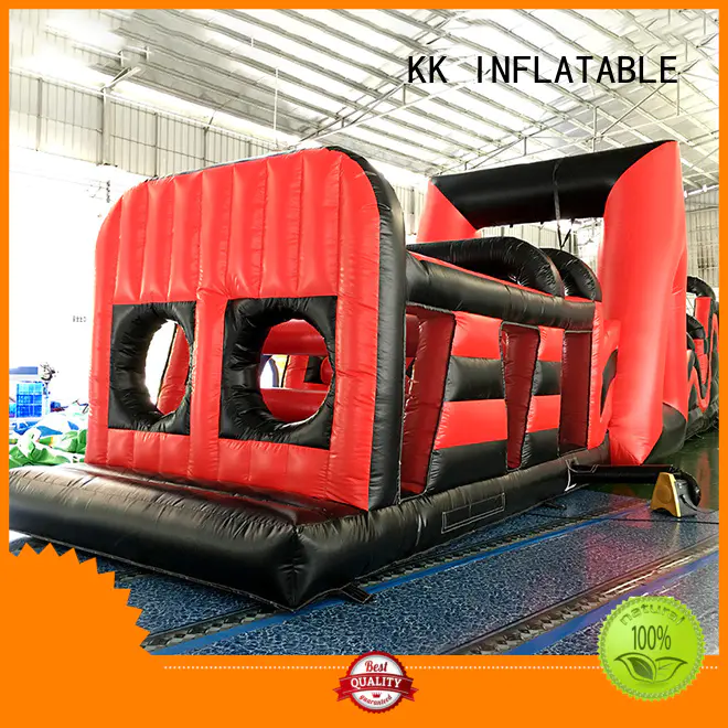 rehearse firefighting games inflatable obstacle course KK INFLATABLE