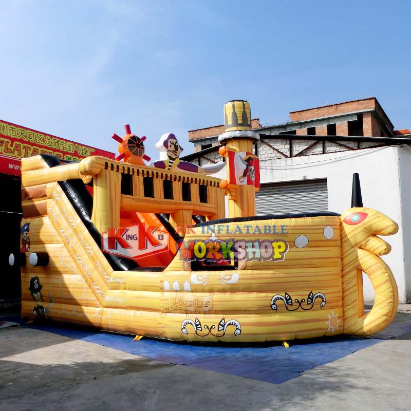 Pirate Ship Bounce House Combo Rent for Party, Inflatable Slide Corsair Jumping Houses-in Playground