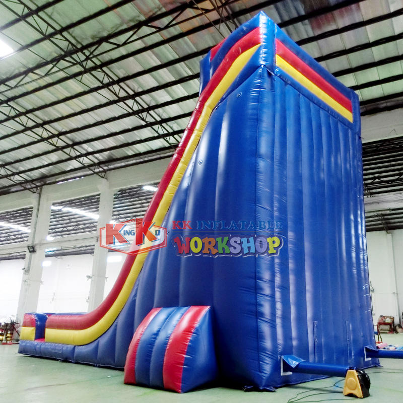 Super Crazy Fun Inflatable Dry Slide Cliffhanger Giant Bouncer Slide For Outdoor Activities