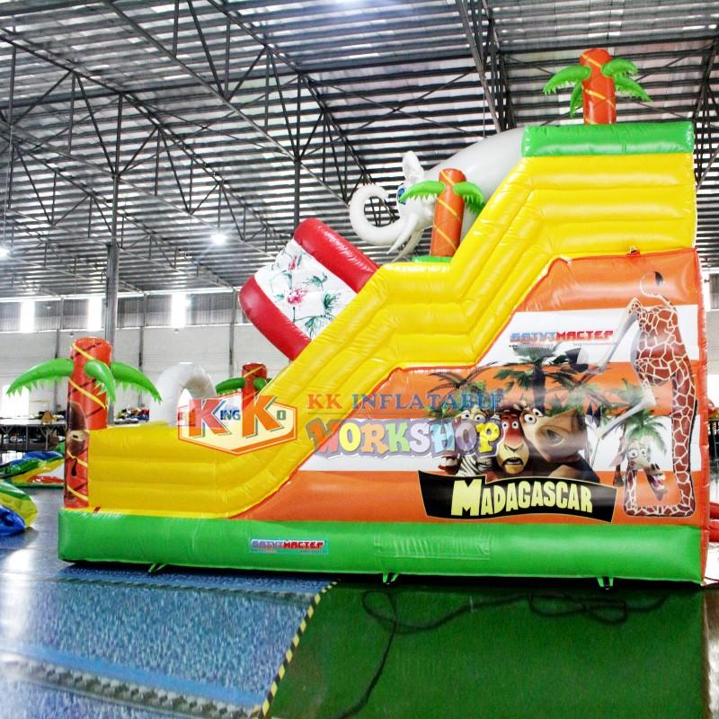 technology hire slide KK INFLATABLE Brand bounce house water slide manufacture
