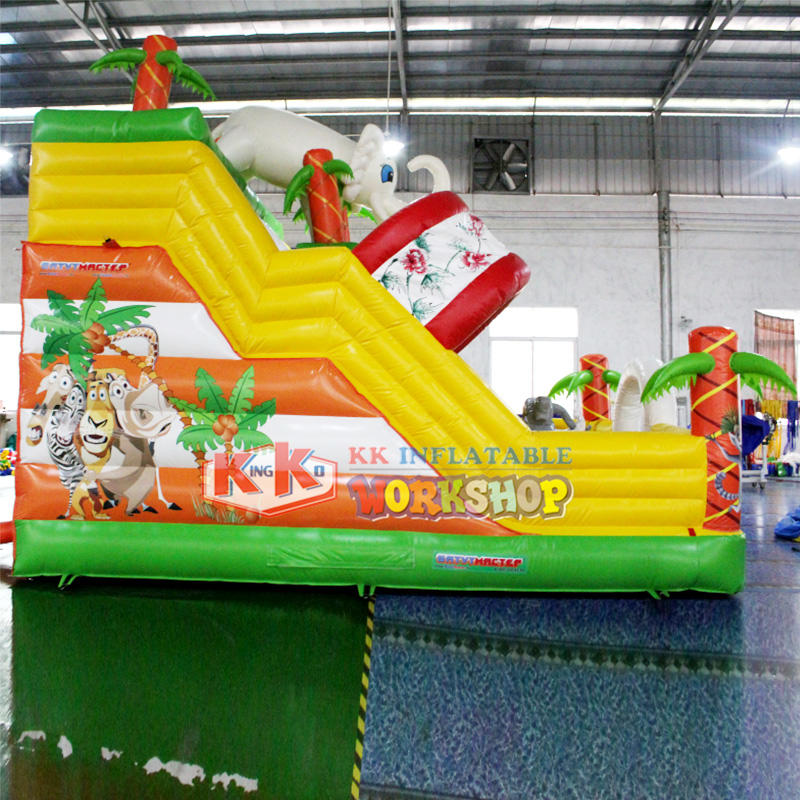 technology slide bounce house water slide inflatable sewing KK INFLATABLE Brand
