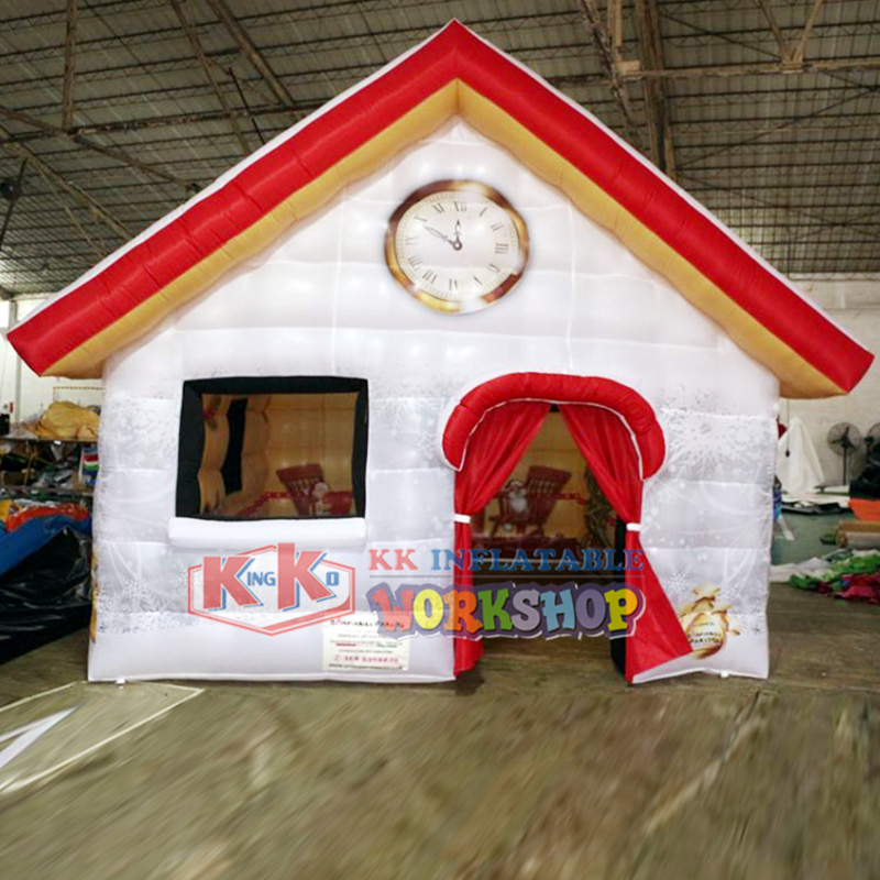 Indoor Christmas family tent Santa Gift Bouncy Castle Inflatable Bubble House