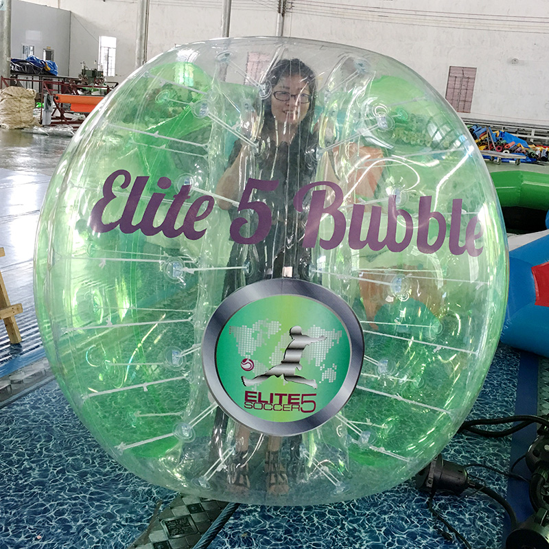 Durable inflatable bubble ball, 1.5m PVC Inflatable Bumper Bubble Balls Body Zorb Ball Soccer Bumper Football