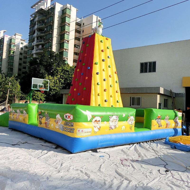 Wholesale wall inflatable climbing wall rock KK INFLATABLE Brand