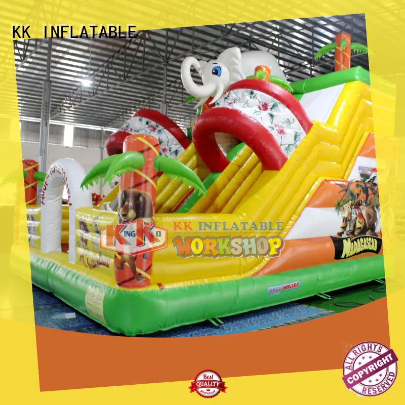KK INFLATABLE hot selling moon bounce water slide trampoline for christmas