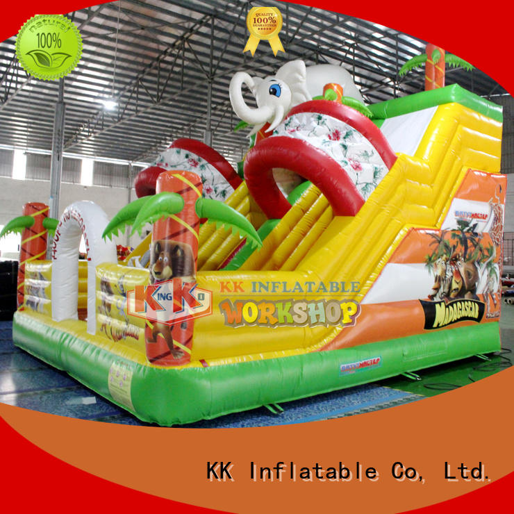 technology hire slide KK INFLATABLE Brand bounce house water slide manufacture