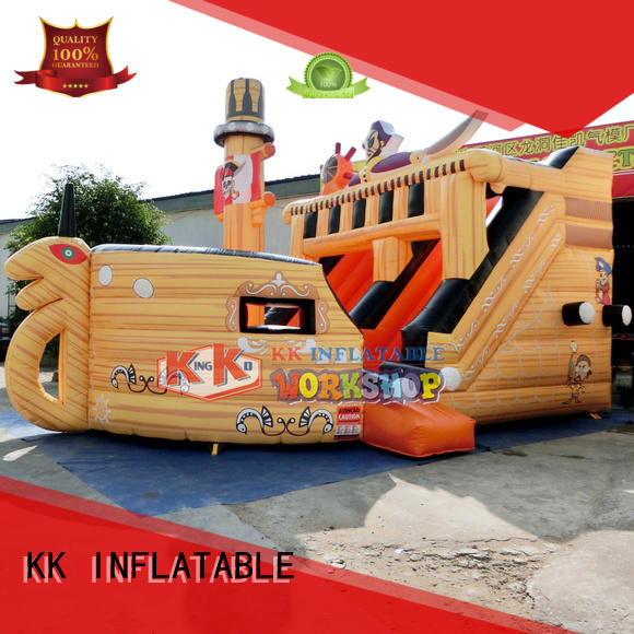 PVC blow up water slide colorful for paradise