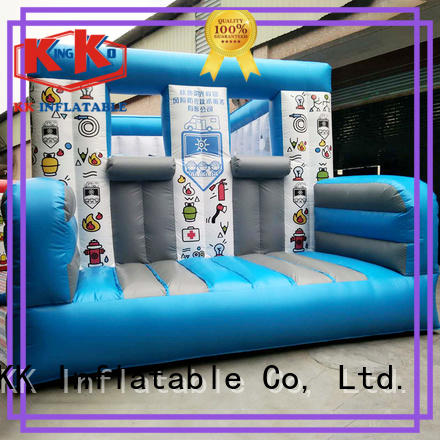 KK INFLATABLE Brand firefighting kids rehearse inflatable obstacle course