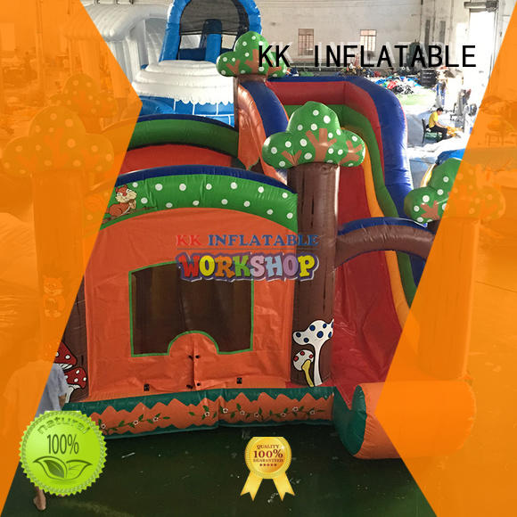 pvc inflatable bounce house manufacturer for playground KK INFLATABLE