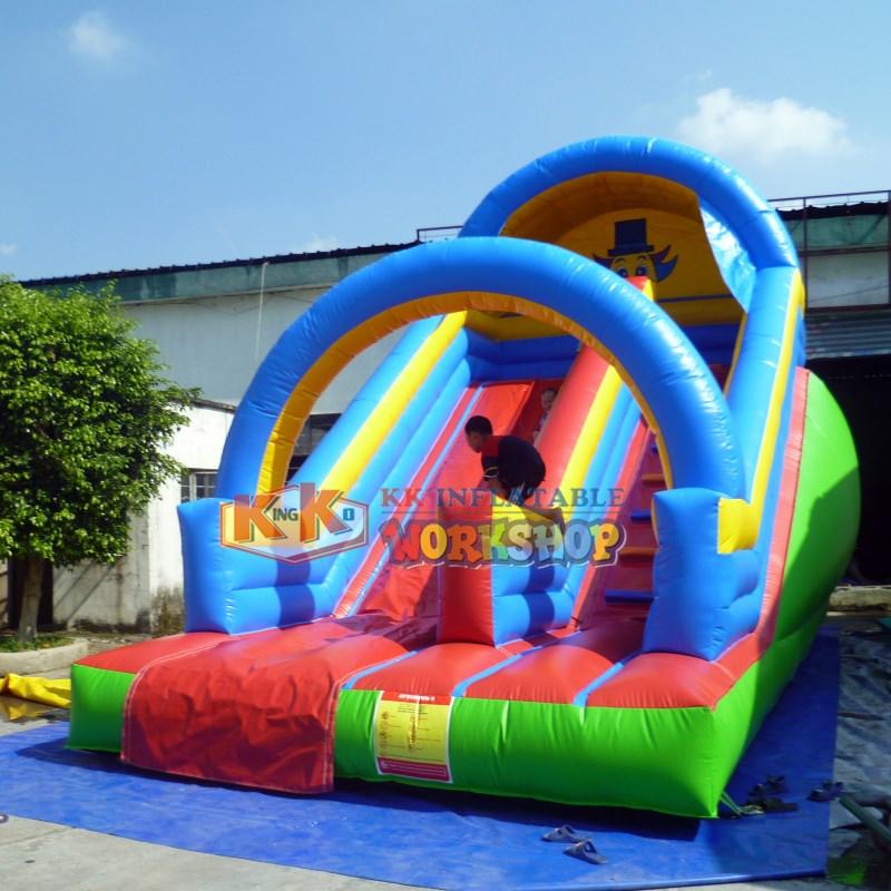 KK INFLATABLE heavy duty bouncy slide manufacturer for playground-3