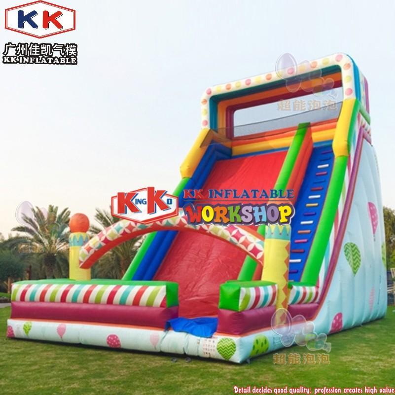 KK INFLATABLE truck blow up water slide manufacturer for playground-2