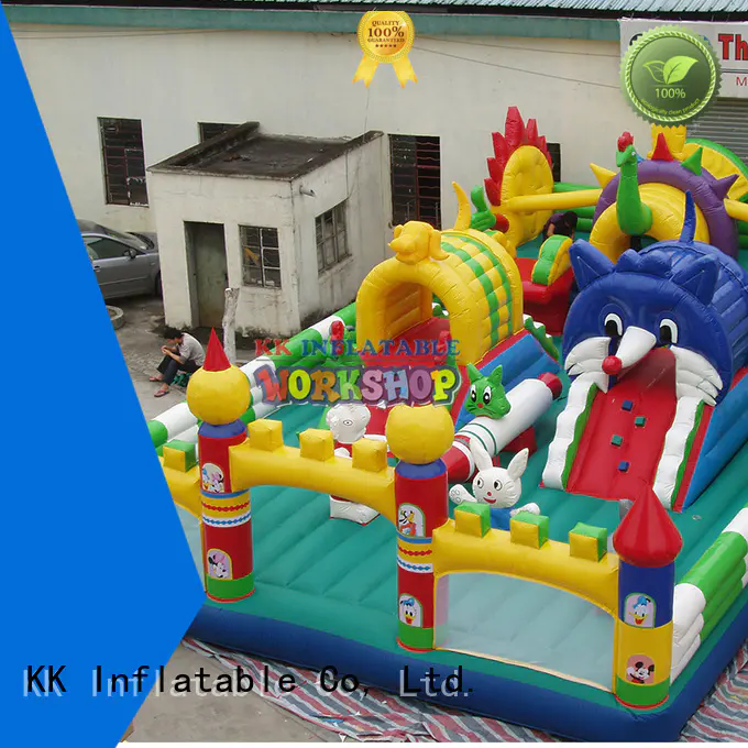 KK INFLATABLE Brand fire inflatable assault course outdoor supplier