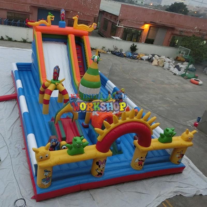 KK INFLATABLE creative backyard obstacle course good quality for racing game