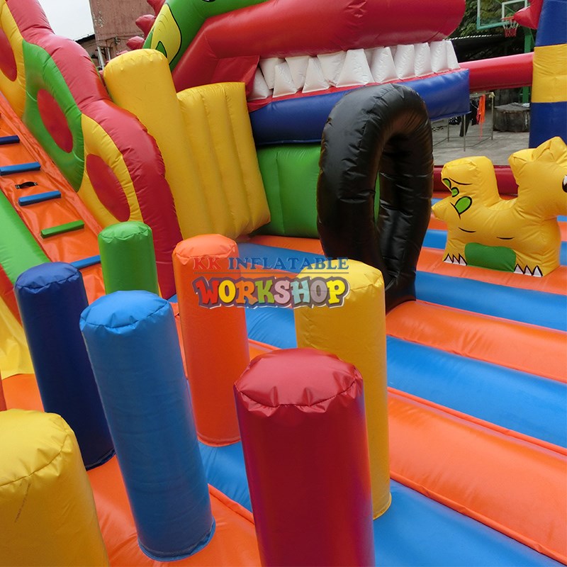 KK INFLATABLE attractive blow up obstacle course good quality for sport games-6