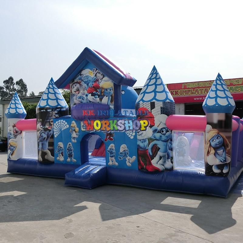 KK INFLATABLE creative inflatable obstacle course aircraft for playground