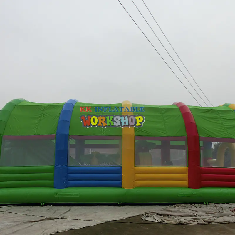 Giant Inflatable Castle Park outdoor roof design inflatable amusement park Inflatable Fun City for theme park