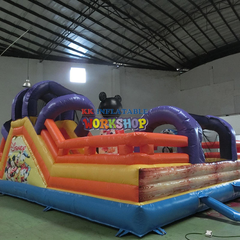 Children Entertainment Inflatable Jumping Castle Mickey House Club Bouncer obstacle course sport playground