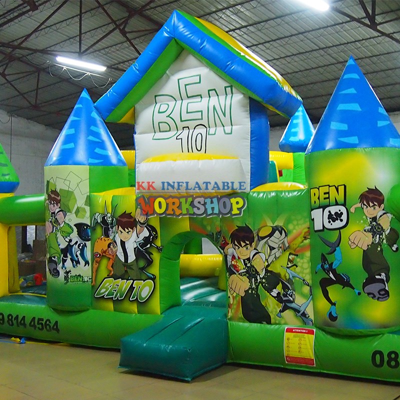 KK INFLATABLE attractive water obstacle course good quality for racing game-5
