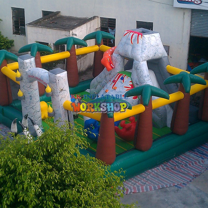KK INFLATABLE castle water obstacle course good quality for adventure