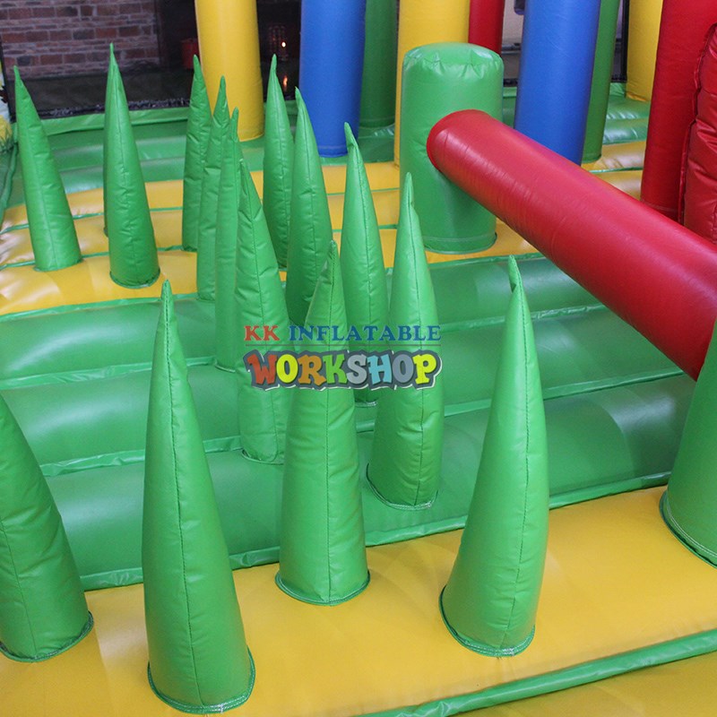 KK INFLATABLE castle water obstacle course factory price for children-5