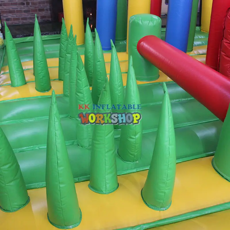 obstacle games rehearse sport KK INFLATABLE Brand inflatable obstacle course supplier
