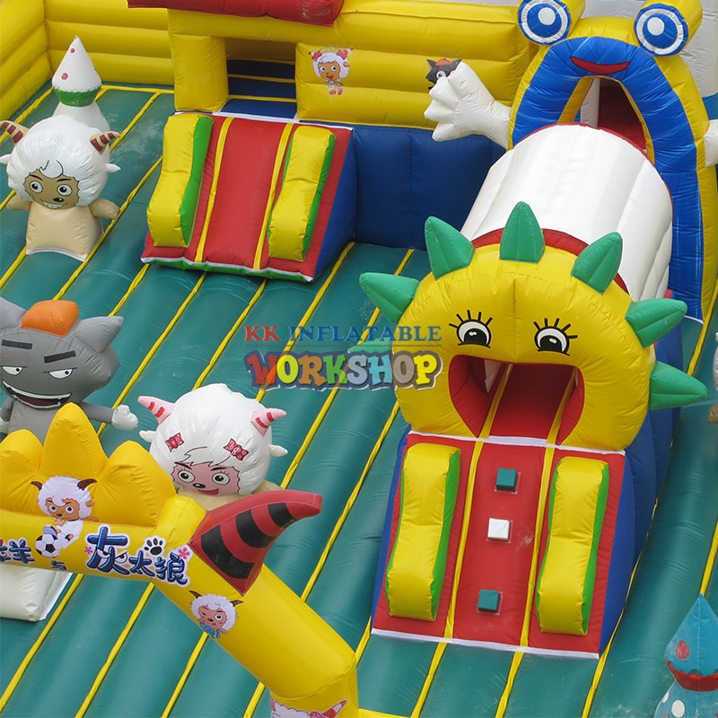 KK INFLATABLE attractive water obstacle course manufacturer for children-4