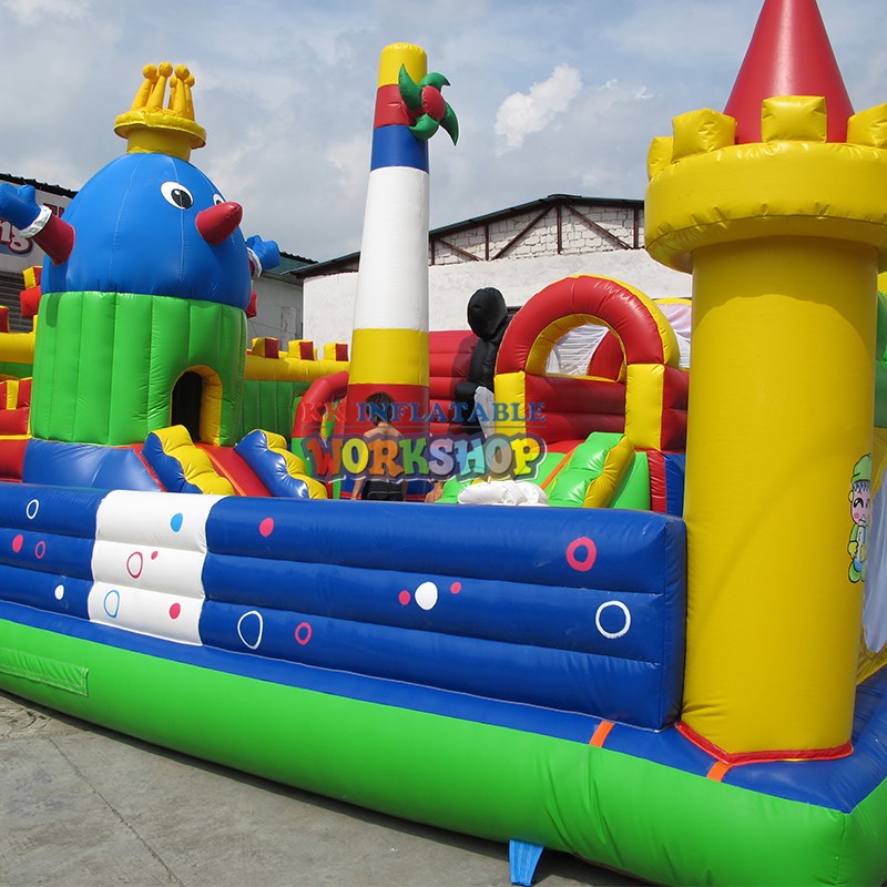 KK INFLATABLE attractive water obstacle course manufacturer for children-5