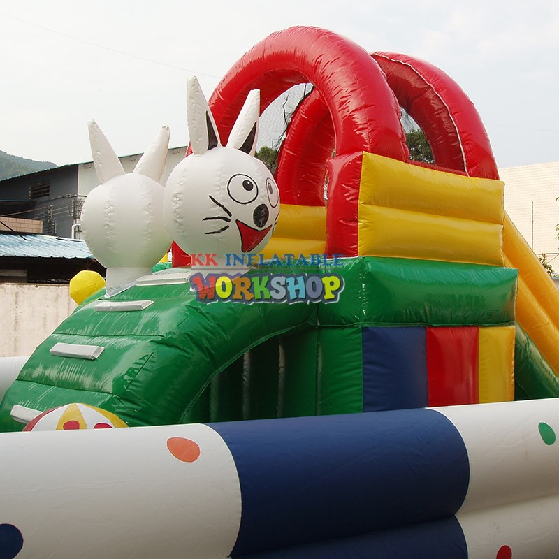 durable inflatable obstacles panda factory price for playground