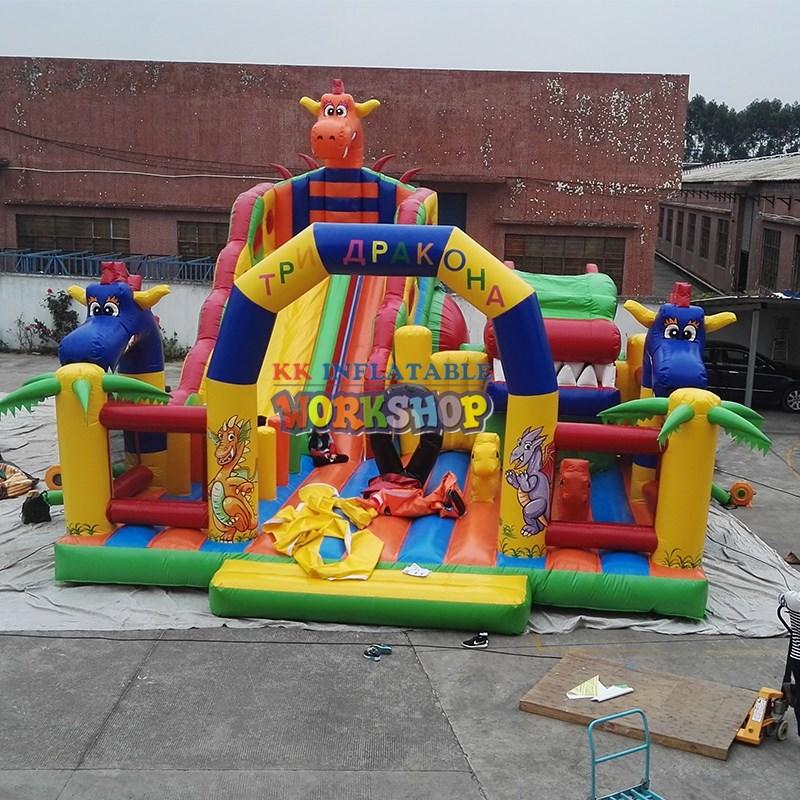 KK INFLATABLE high quality moon bounce animal modelling for event