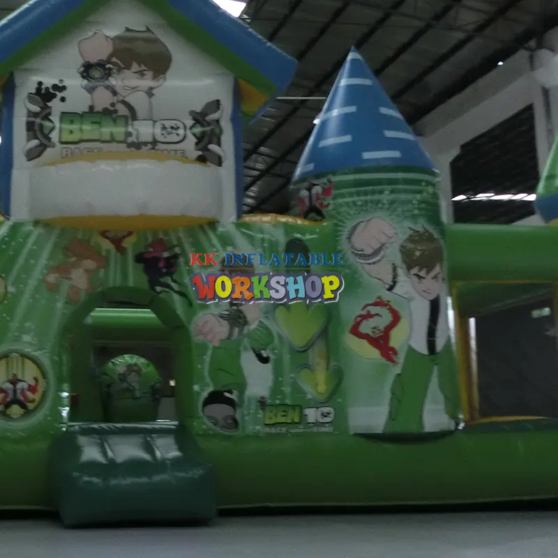 Popular juego inflables kids jumping castle Ben 10 bounce houses giant inflatable playgrounds