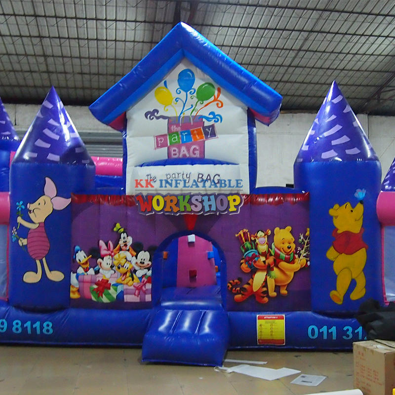 multi-play Commercial Jumping Inflatable castle, Ben 10 Kids cartoon digital printing bounce house