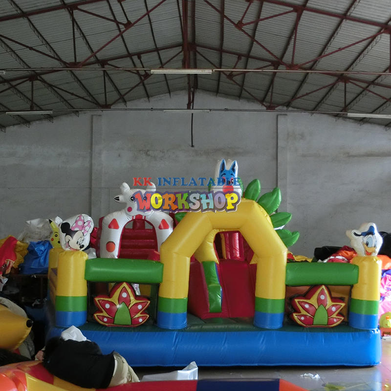 Large Inflatable Castle Bouncer Trampoline Jumping Playground Inflatable Combo with slide for birthday party