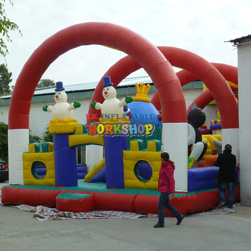 Arch Design Attractive inflatable amusement park, new Inflatable Castle theme Jumper bounce house for kids