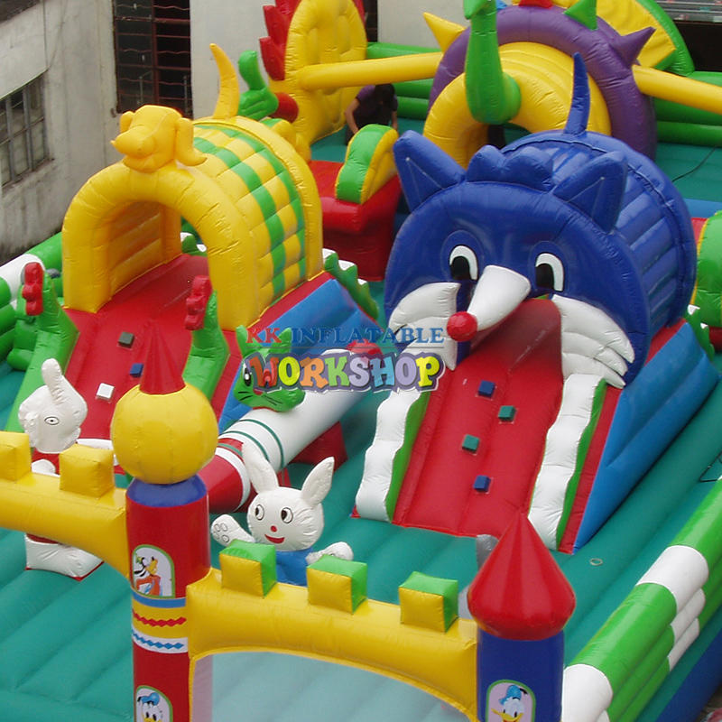 commercial inflatable amusement park, Supermarket Outdoor Advertising Kids Fun World Jumping Castle Bouncer
