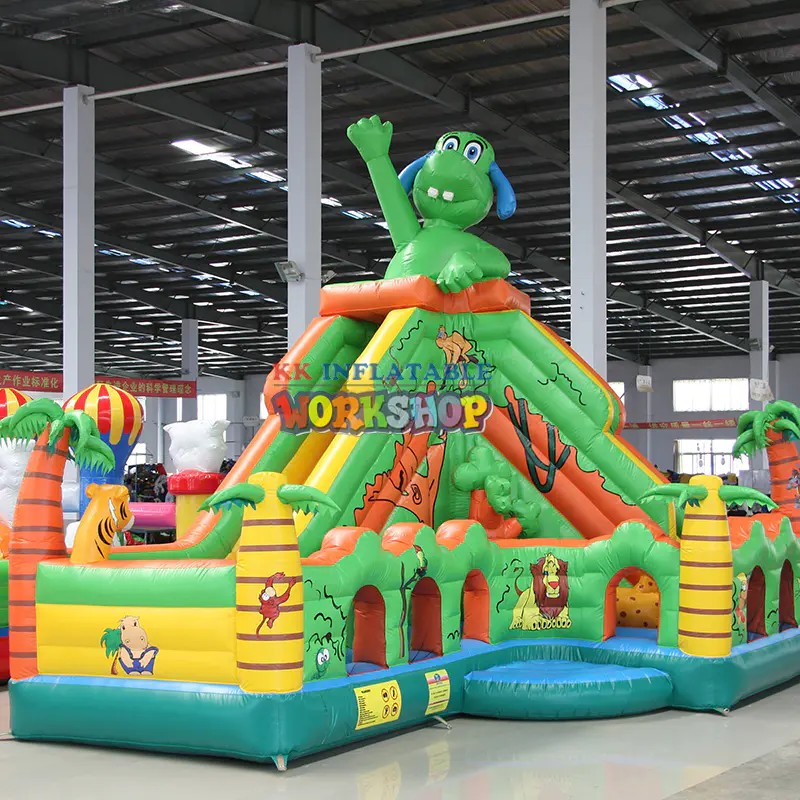 Kids jumping bouncer inflatable bounce slide combo mutil-play fun city for outdoor amusement park