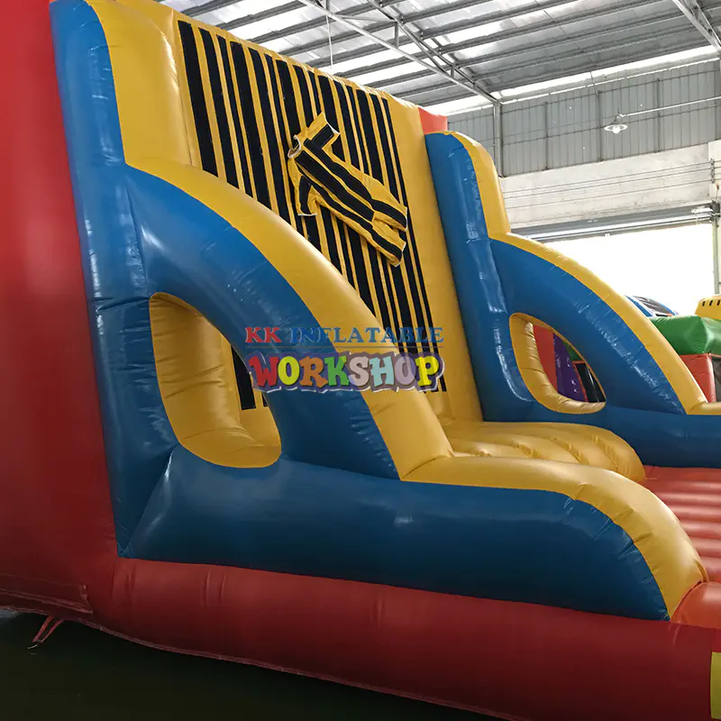 outdoor jumping combo commercial party big bounce fly wall inflatable sticky climbing wall