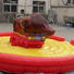 Inflatable air cushion bullfight game