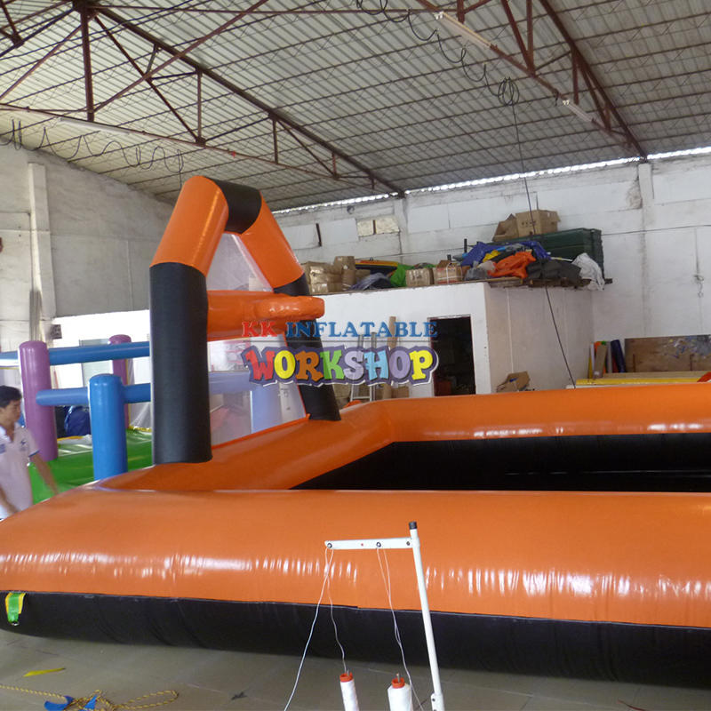 Jumping basketball game inflatable challenge bungee run hoops
