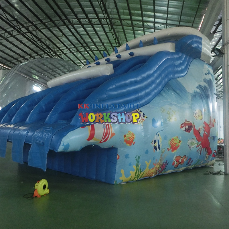 inflatable floating water slide