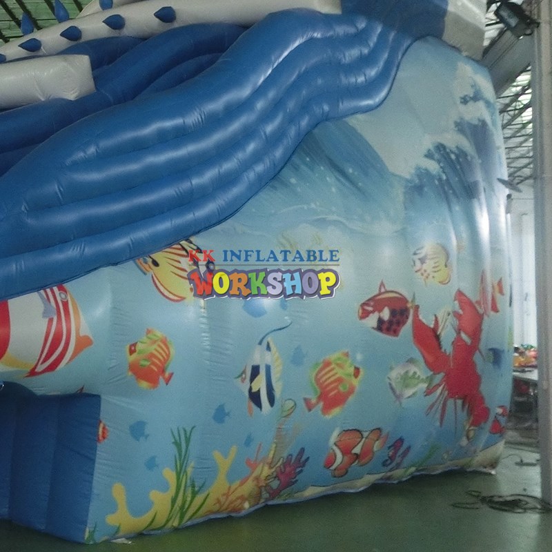 large inflatable theme park blue factory price for seaside-5