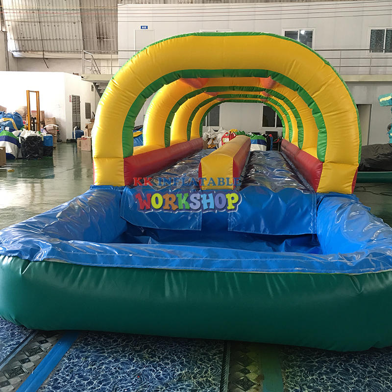 Palm Tree Shore Inflatable Water Slide Beach Inflatable Slip N Slide